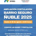 Programa Barrio Seguro extiende plazo de postulación en Ñuble